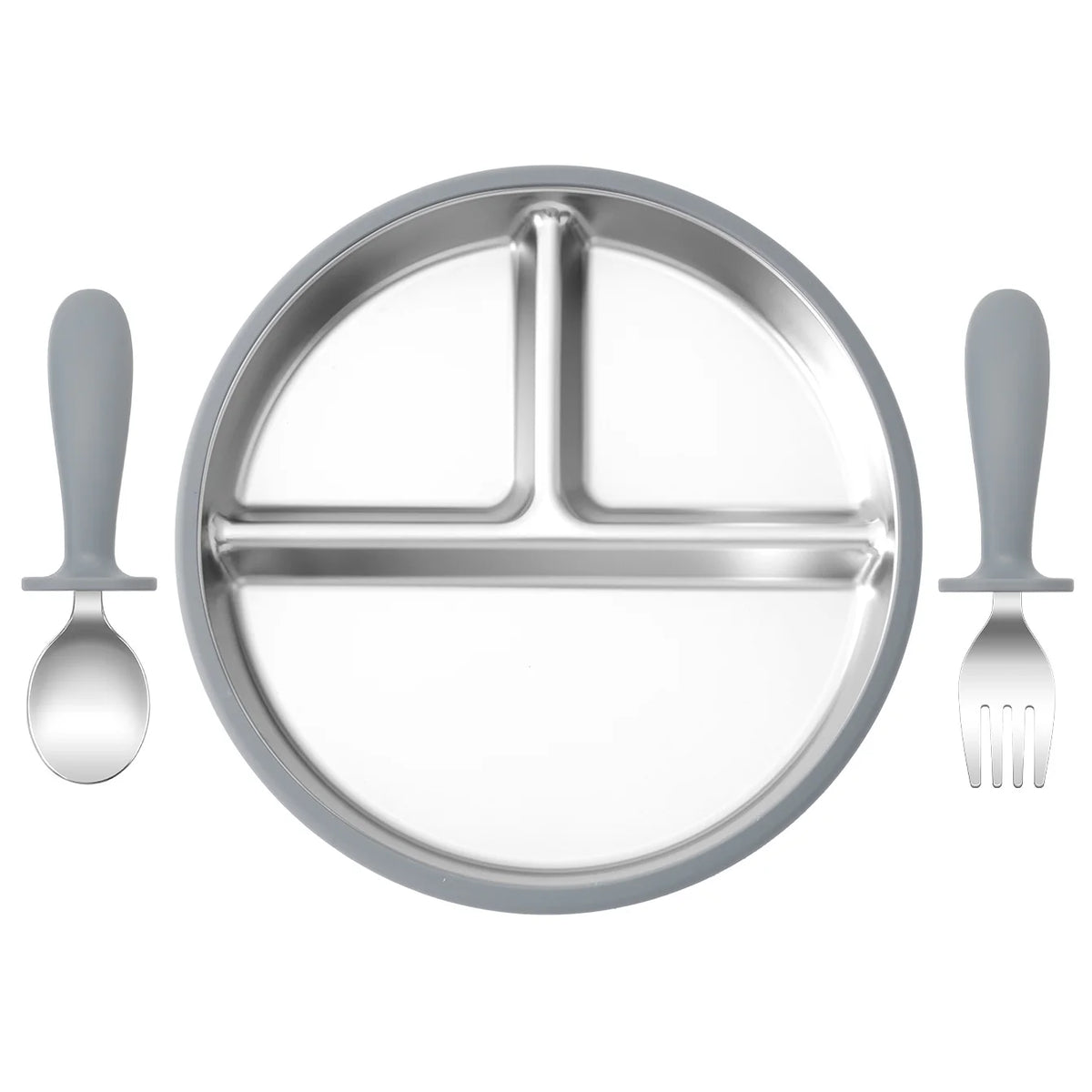 Kids Feeding Essentials – 3PCS Bowl, Spoon & Fork Set