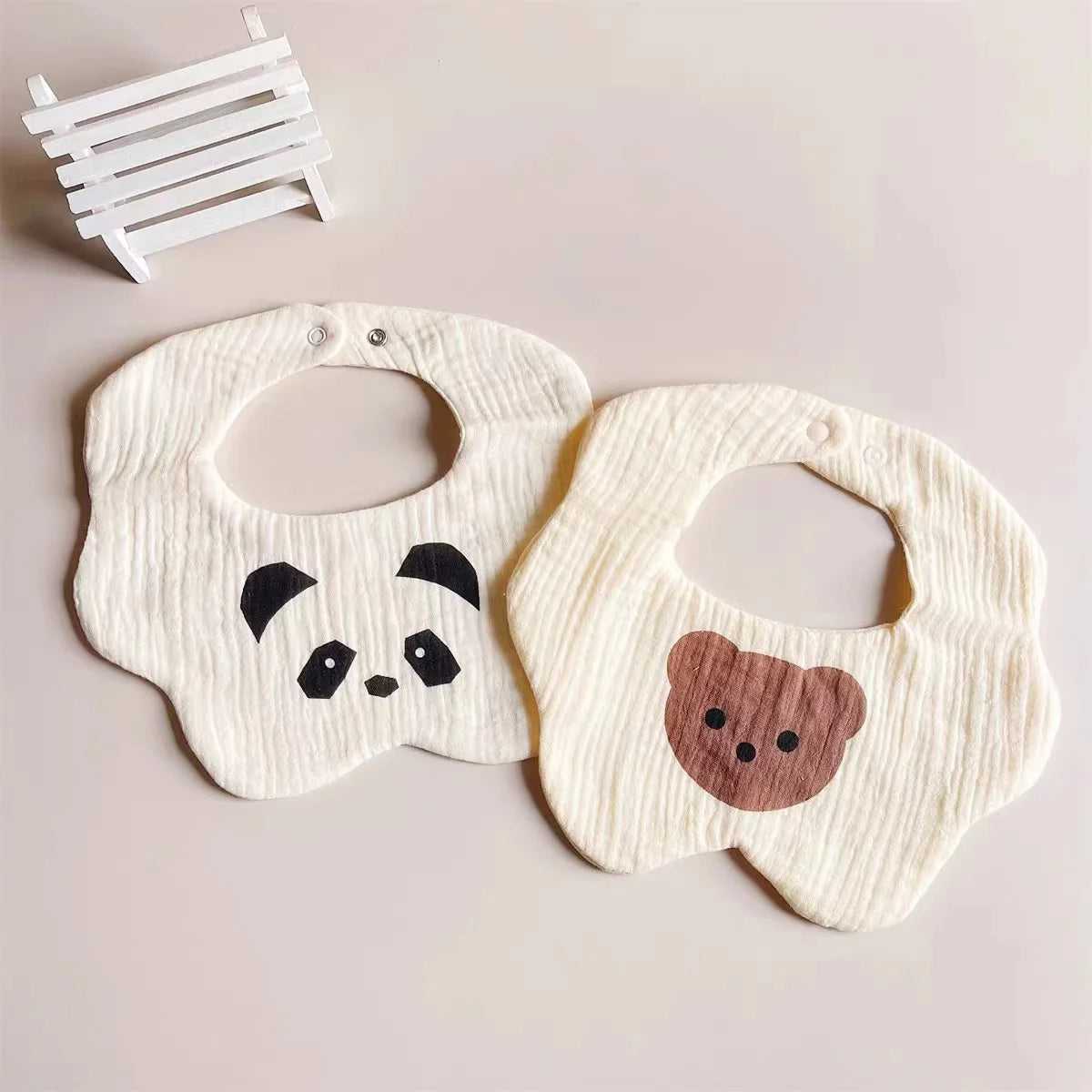 Waterproof Baby Bib – Soft Cotton Burp Cloth for Newborns