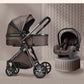 2025 High Landscape 3-in-1 Luxury Baby Stroller & Carriage – Infant Cradle