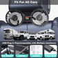 Car Back Seat Fan – 5-Blade Summer Cooling USB Fan