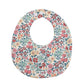 Flower Print Cotton Baby Bib – Adjustable Snap Bandana
