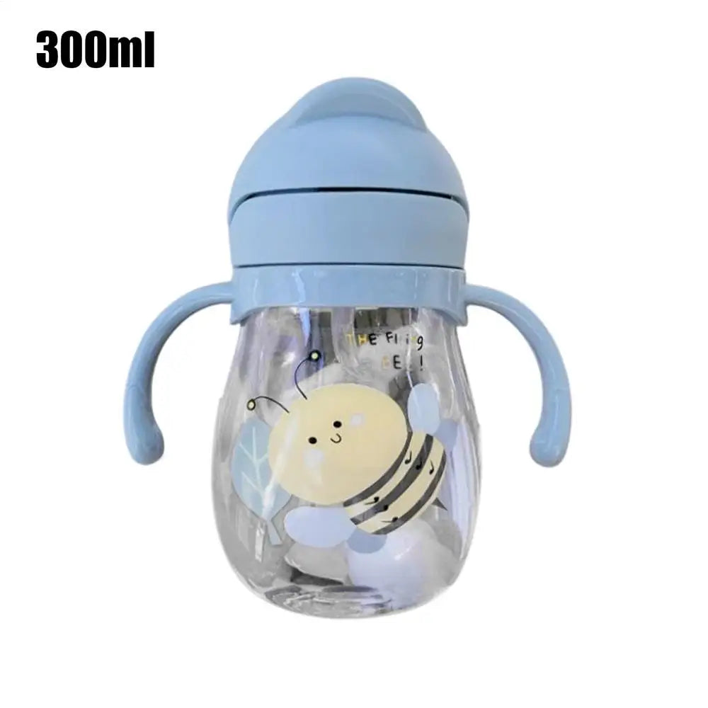 Cute Baby Straw Cup | 300ML Weighted, Spill-Proof, Easy to Hold