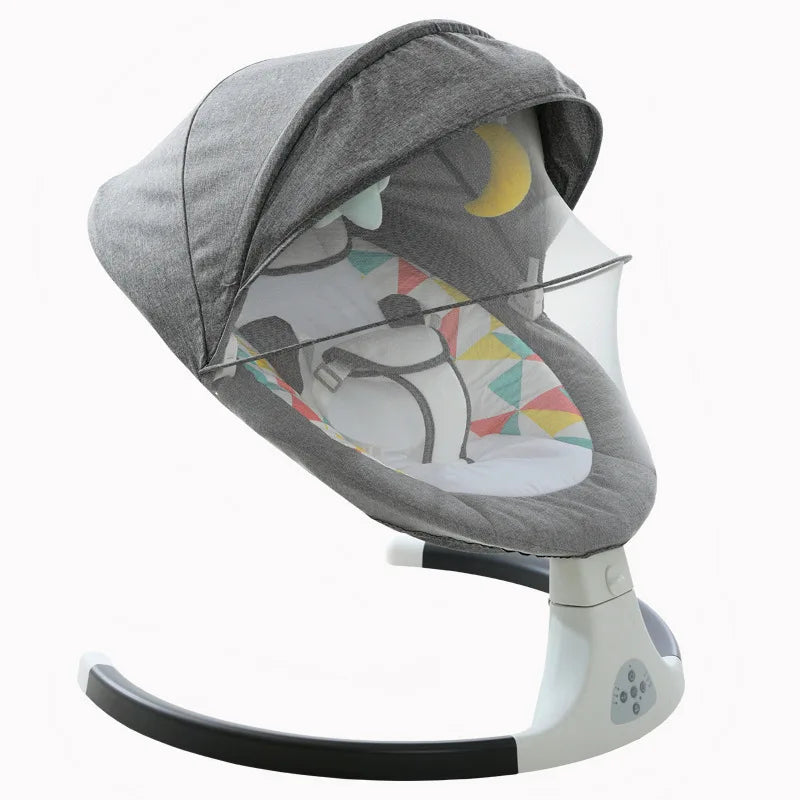 Berceau électrique Baby Shining – Balancelle Calm avec ceinture et Bluetooth