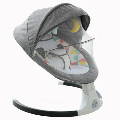 Berceau électrique Baby Shining – Balancelle Calm avec ceinture et Bluetooth
