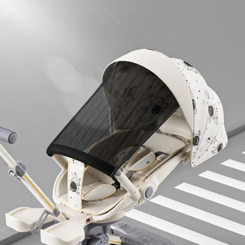New 4-Wheel Baby Stroller – Lightweight, Foldable & Shock-Absorbing