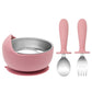 Ensemble d'alimentation pour tout-petits – 3 pièces : bol, cuillère et fourchette pour le sevrage