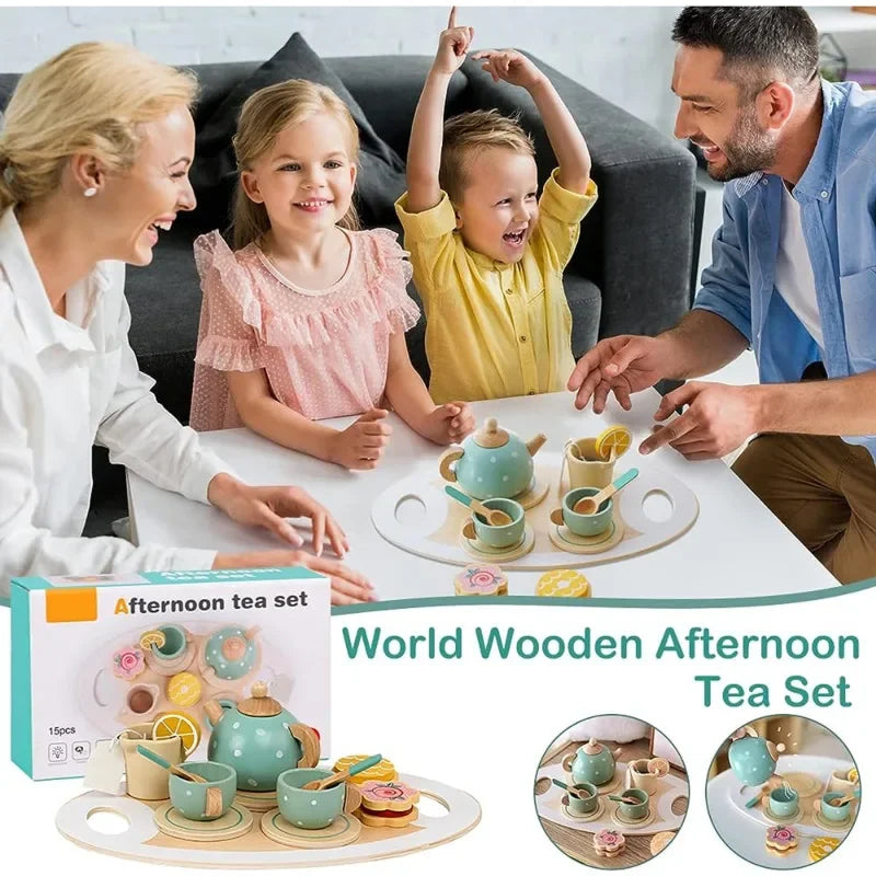 Wooden Afternoon Tea Toy – Learn & Play!