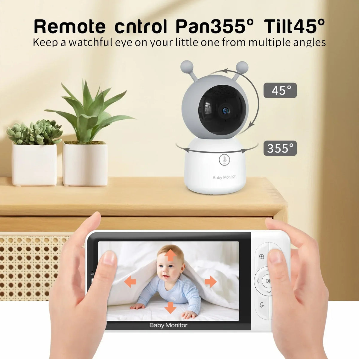Baby Monitor 5″ B6TS HD Dual Mode App Control