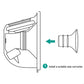 Embout de téterelle en silicone 17/19/21 mm pour tire-lait 24 mm, 27 mm et 30 mm J60B