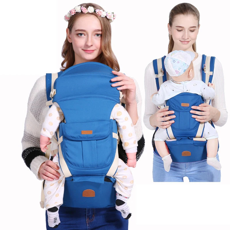 Ergonomic Front-Facing Baby Carrier with Hipseat – Travel Friendly