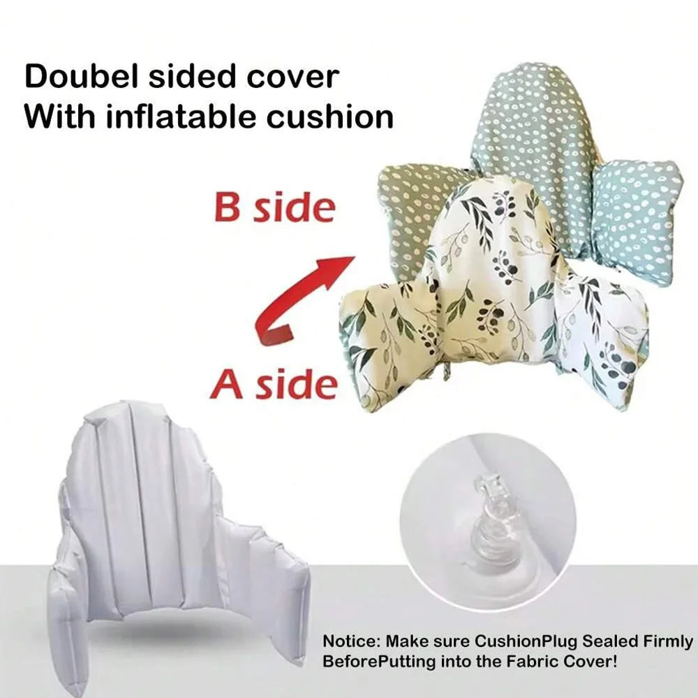 Double-Sided Baby Chair Cover – Built-In Inflatable Back Cushion