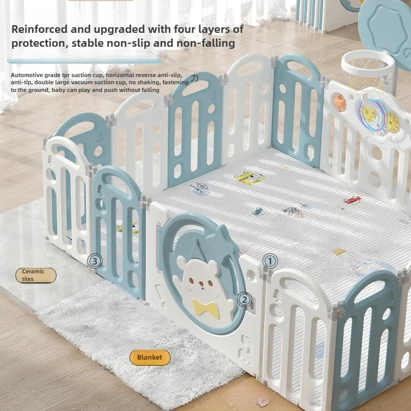 Foldable Baby Safety Fence – Anti-Fall Protection!