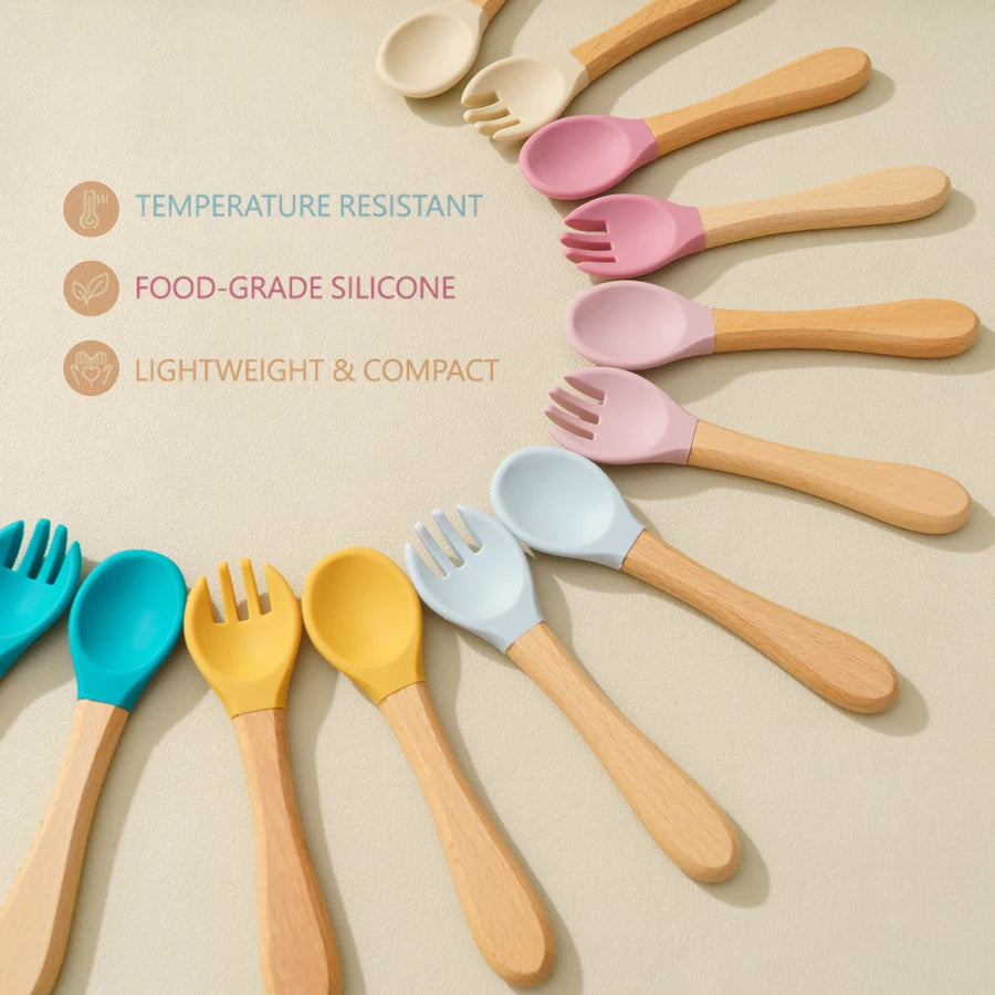 Baby Tableware Set – Suction Plate, Bowl & Training Utensils
