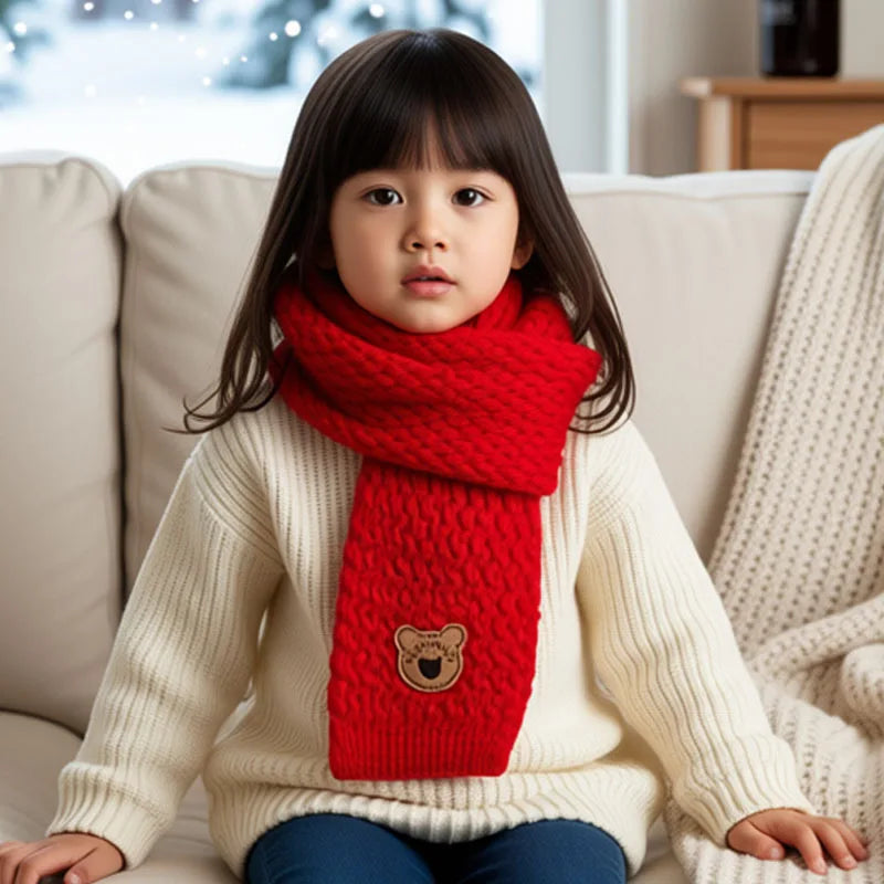 1 à 10 écharpes bébé d'hiver, cache-cou doux en maille pour garçons et filles, chaude et coupe-vent.