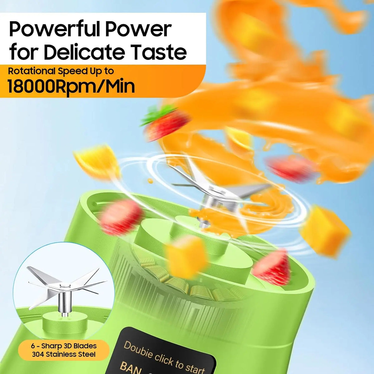 Portable Electric Baby Juicer – USB Smoothie & Shake Mixer