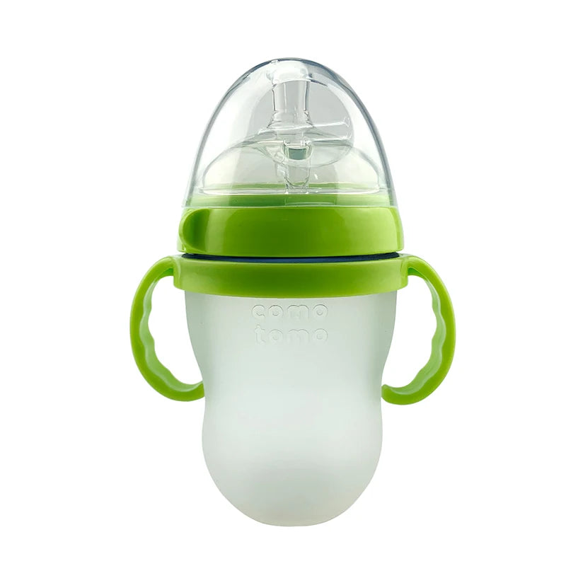 Biberon sécurisé pour bébé | 473 ml (16 oz) en silicone intelligent, mains libres