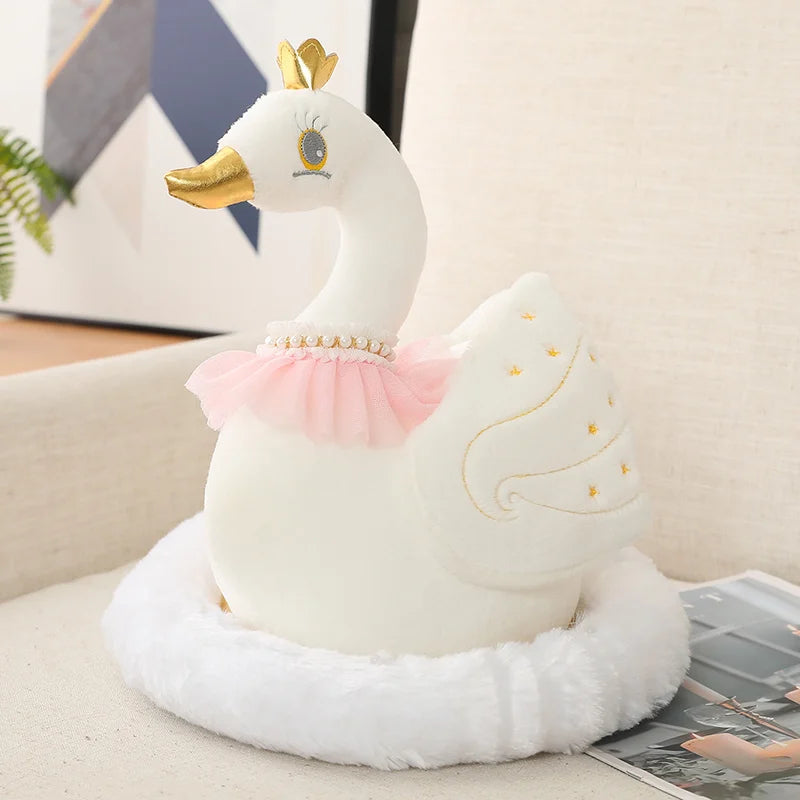 Swan Family Plush – Mom & Baby Snuggle!