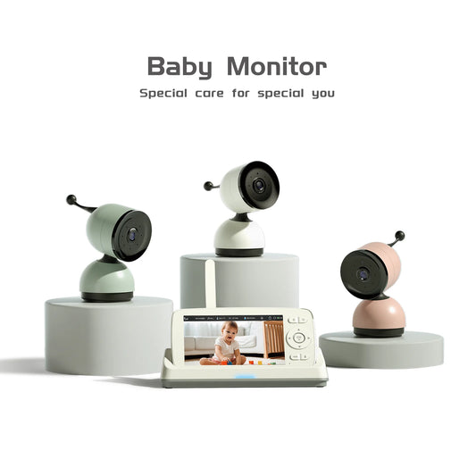 Wireless 5″ Baby Monitor 2MP PTZ Intercom Video Camera