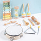 Ensemble musical en bois Montessori – Jouet d'apprentissage des percussions pour enfants