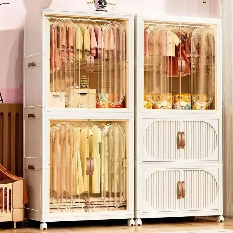 Foldable Kids Storage – Clothes & Toy Sorting Cabinet