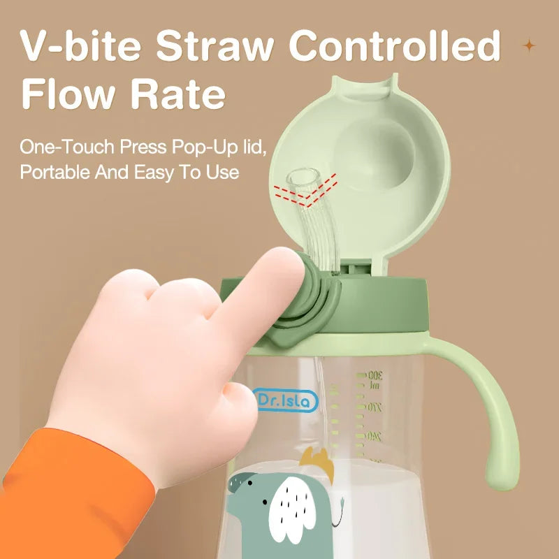Ergonomic Baby Cup | Soft Straw, Safe & Easy Grip for Kids