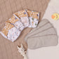 Washable Baby Diapers Set – 4 Cloth Nappies with Inserts, 3–15kg