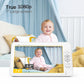 Babyphone HD avec télécommande, zoom, panoramique et inclinaison, batterie 4000 mAh