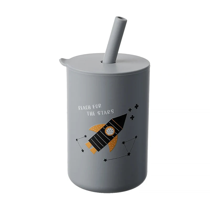 Baby Learning Cup | BPA-Free Silicone Straw Cup for Toddler