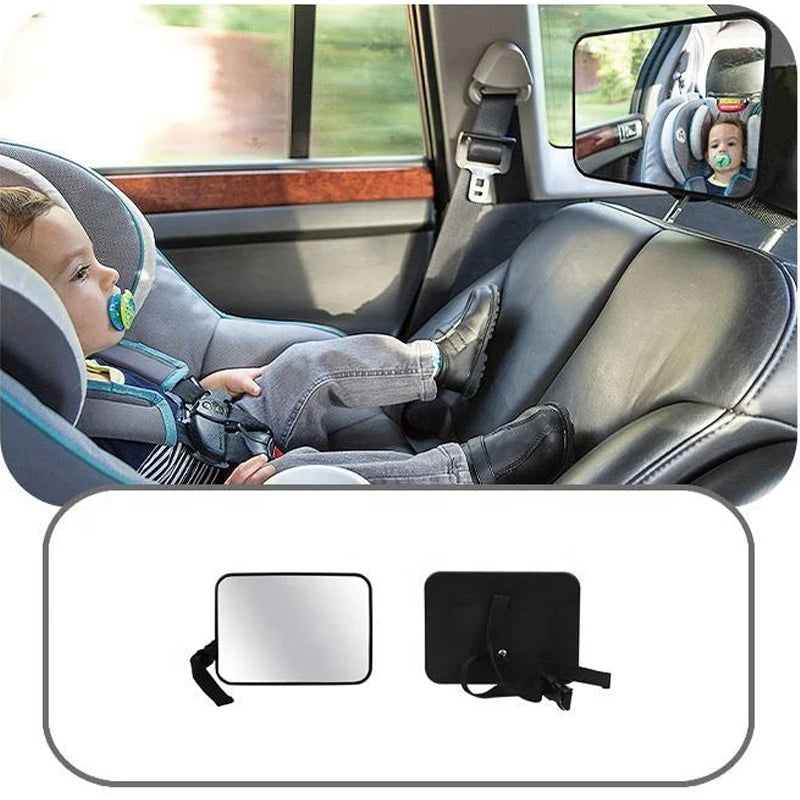 Child Car Rearview Mirror | Wide View, Adjustable & Safe