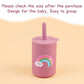 Biberon pour tout-petits – Gobelet à paille en silicone pour enfants