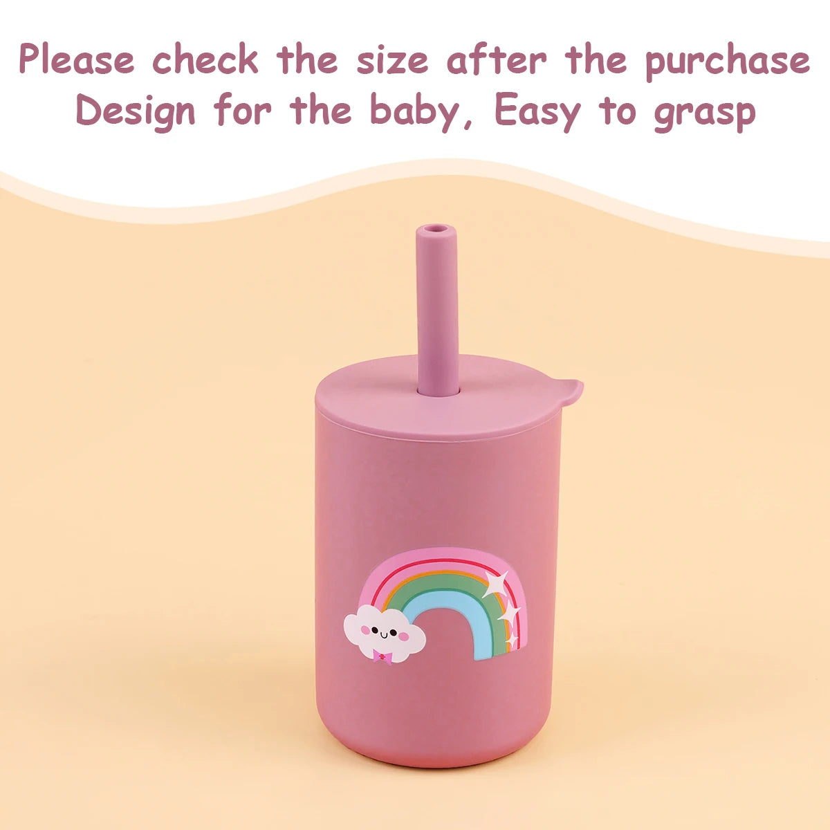 Biberon pour tout-petits – Gobelet à paille en silicone pour enfants