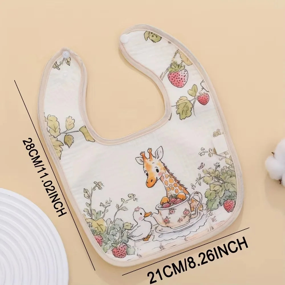 Durable Baby Bib – Soft Cotton Burp Cloth for Boys & Girls