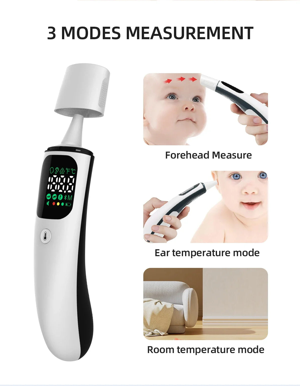 Thermomètre infrarouge LED – Rapide et sans contact !