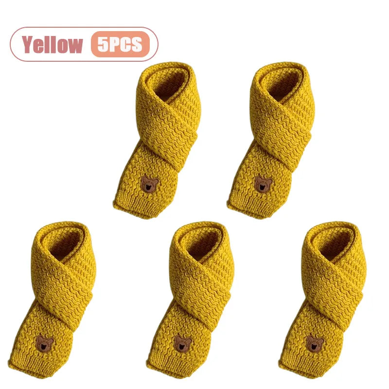 1 à 10 écharpes bébé d'hiver, cache-cou doux en maille pour garçons et filles, chaude et coupe-vent.