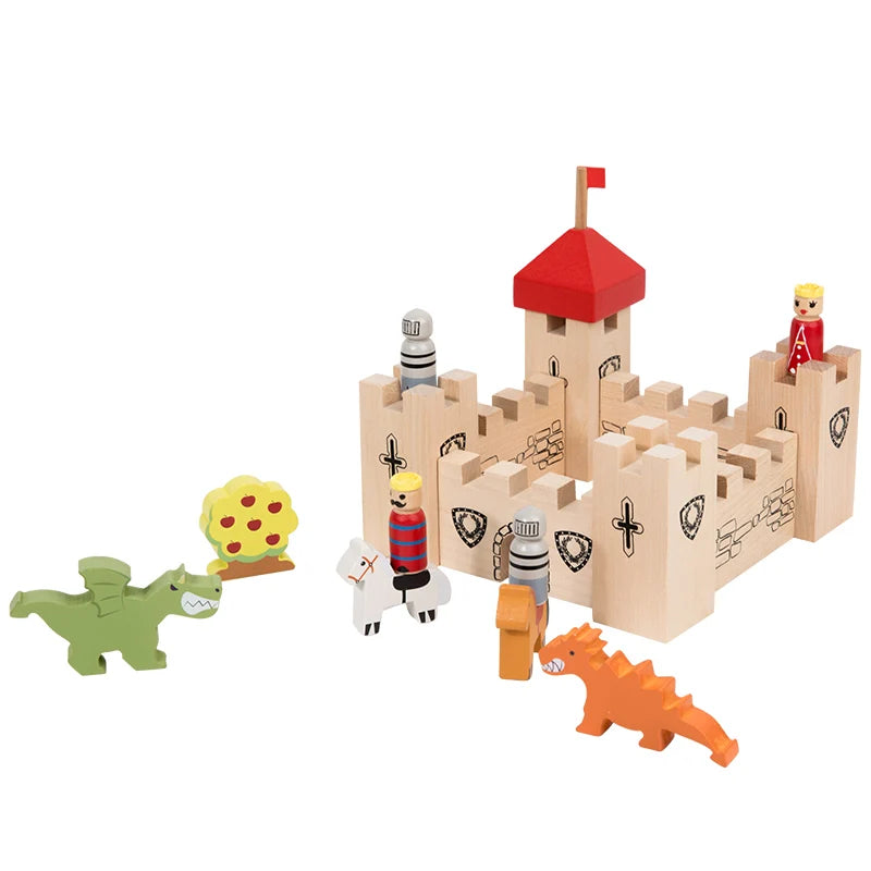 Blocs de construction Montessori Castle – Construisez et apprenez !