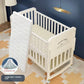 Convertible Baby Crib – Luxury Nest Bed with Mobility