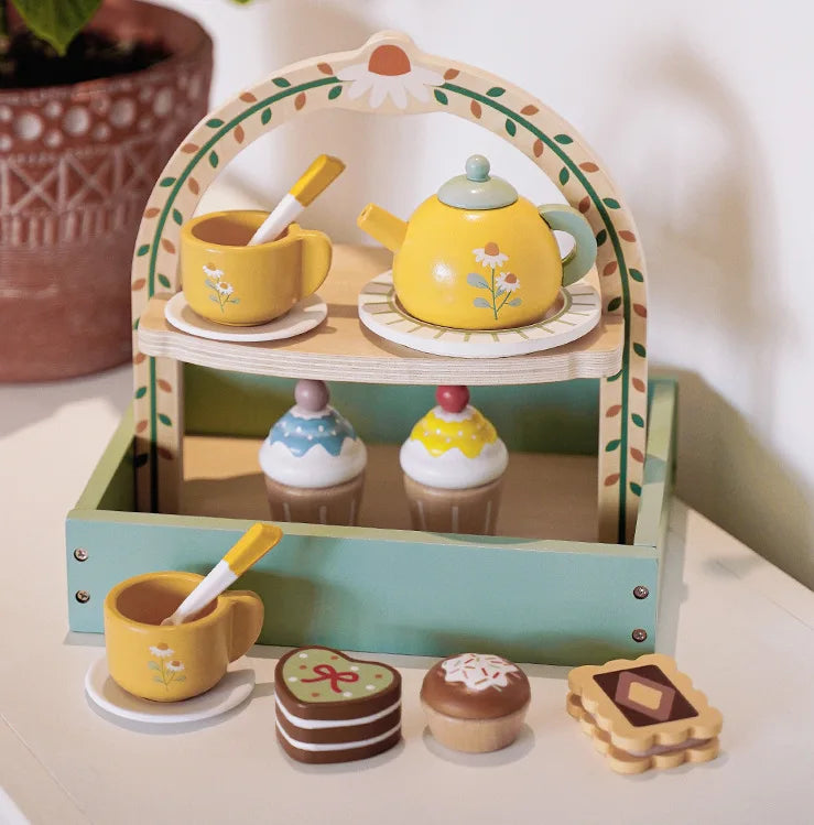 Wooden Tea Party Set for Girls!