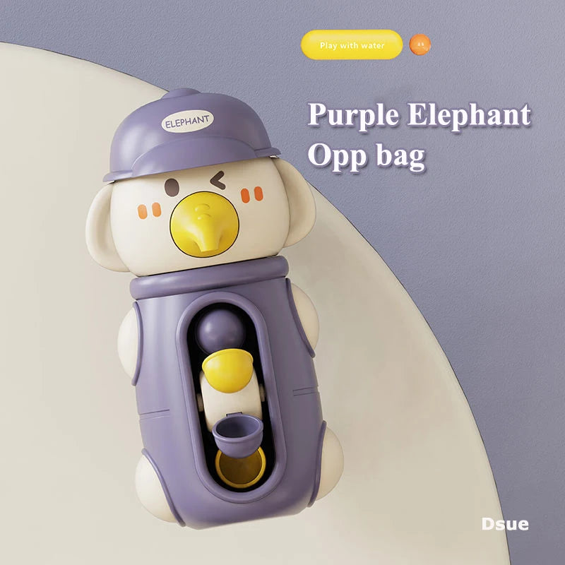 Jouet de bain tourbillonnant à l'eau – Canard et éléphant amusants pour les tout-petits