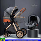 2025 High Landscape 3-in-1 Luxury Baby Stroller & Carriage – Infant Cradle