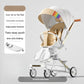 New 4-Wheel Baby Stroller – Lightweight, Foldable & Shock-Absorbing