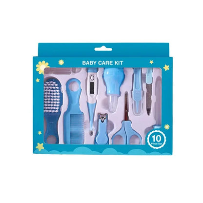 10-Piece Newborn Baby Grooming Kit – Safe Nail Clippers, Brush & Comb