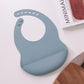 Adjustable Silicone Waterproof Baby Feeding Bib (BPA-Free)