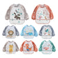 Blouse imperméable à manches longues pour l'allaitement et les activités artistiques de bébé (1-3 ans)