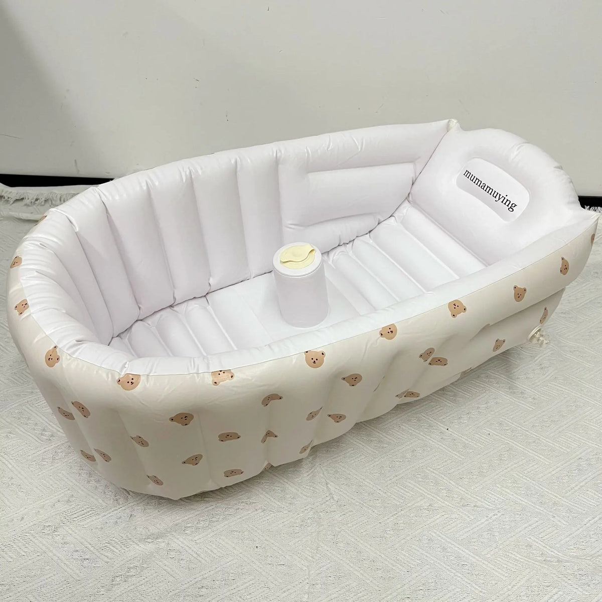 Inflatable Baby Bathtub & Chair – Portable Toddler Seat with Back Support