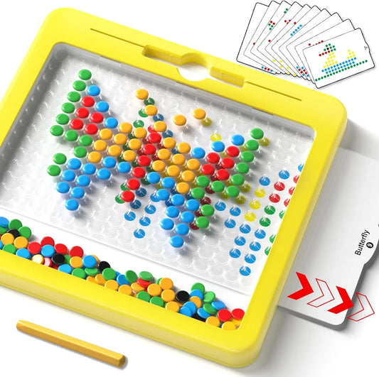 Tableau magnétique 2 en 1 – Jeu d'art et de puzzle Montessori pour enfants