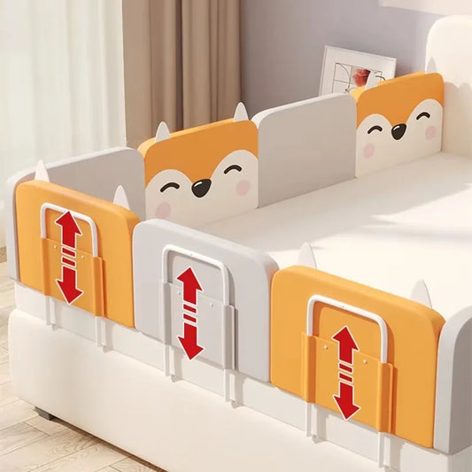 38cm Adjustable Baby Bed Rail – Soft Anti-Collision Crib Guard