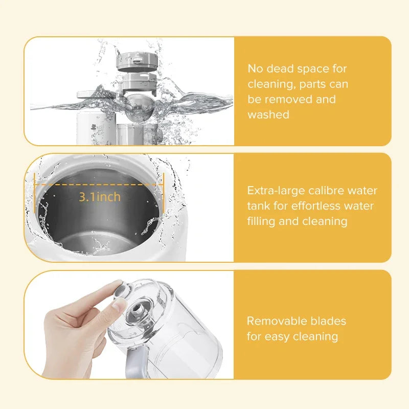 Baby Food Processor – 2-in-1 Steamer & Blender, CE Certified