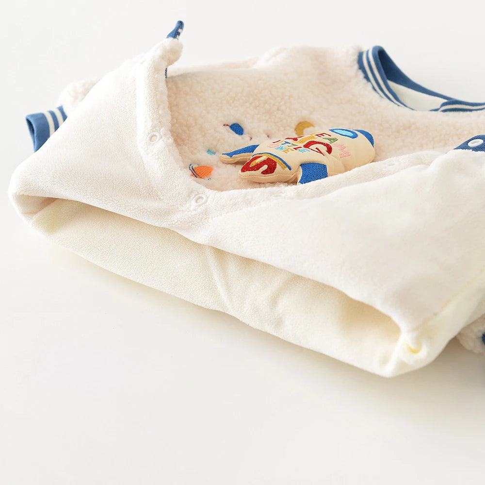 Combinaison bébé en polaire épaisse pour filles