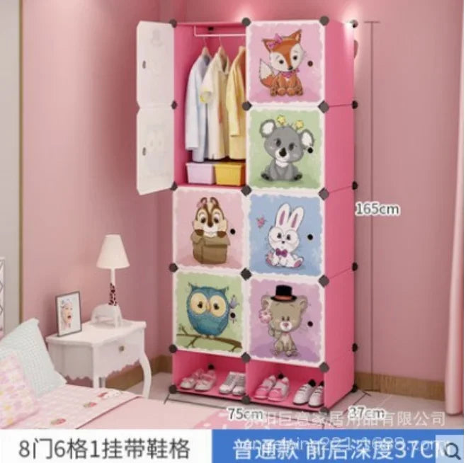 Baby Clothes Wardrobe – Kids Storage Cabinet, Plastic & Simple