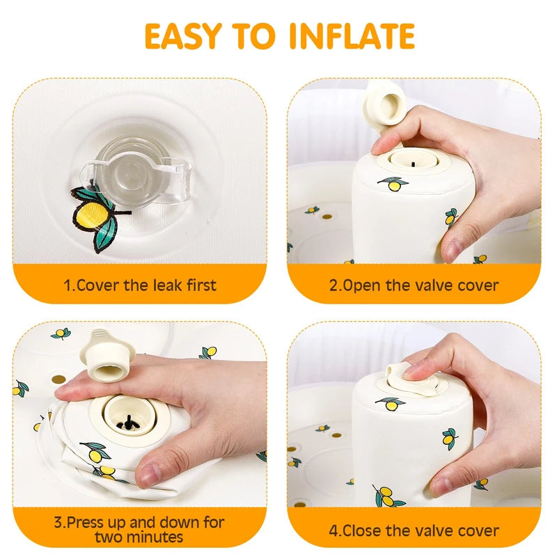 Canapé gonflable pour bébé – Pompe intégrée, siège confortable